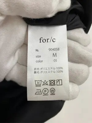 for/c/ブルゾン/ジャケット/アウター/ブラック/M