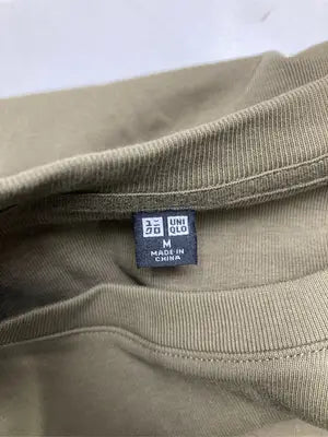 UNIQLO/ユニクロ/Tシャツ/カットソー/トップス/カーキ/M