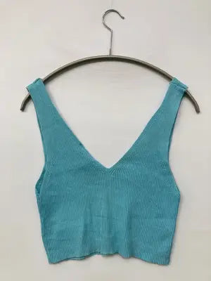 TOPSHOP/トップショップ/ノースリーブ/トップス/スカイブルー/UK 10