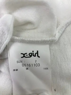 X-GIRL/エックスガール/Tシャツ/カットソー/トップス/ホワイト/2