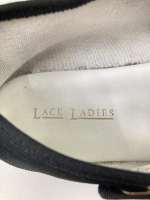 LACE LADIES/レースレディース/バレエシューズ/シューズ/ブラック/37