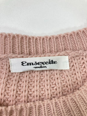 Emsexcite/エムズエキサイト/ニット/セーター/トップス/ピンク/M