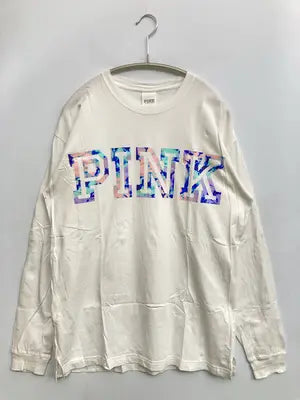 PINK/ピンク/Tシャツ/カットソー/トップス/ホワイト/S