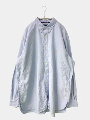 Ralph Lauren/ラルフローレン/シャツ/ブラウス/トップス/スカイブルー/2XLT