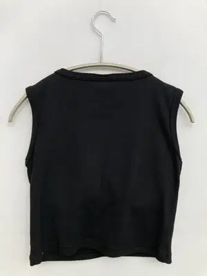 GENUINE MERCHANDISE/ジェニュインマーチャンダイズ/ノースリーブ/トップス/ブラック/M