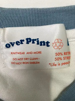 OVER PRINT/Tシャツ/カットソー/トップス/アイボリー/L
