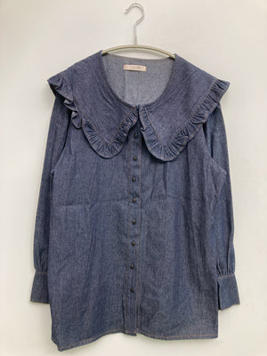 シャツ/ブラウス/トップス/ブルー/F