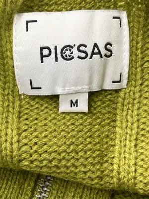 PICSAS/ニット/セーター/トップス/グリーン/M