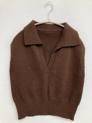 ニット/セーター/トップス/ブラウン