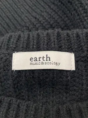 earth/アース/ニット/セーター/トップス/ブラック/F