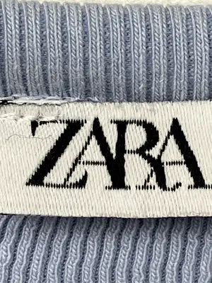 ZARA/ザラ/Tシャツ/カットソー/トップス/スカイブルー/USA M