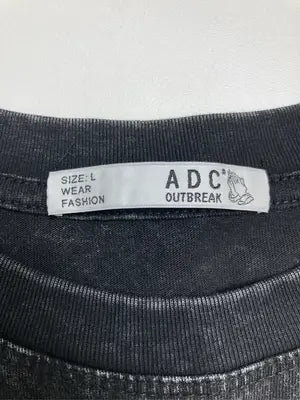 ADC/Tシャツ/カットソー/トップス/ブラック/L