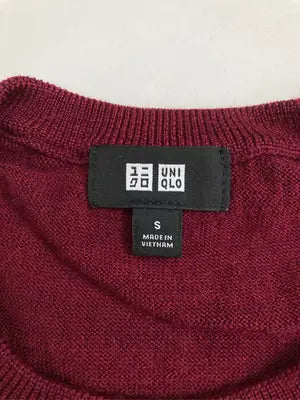 UNIQLO/ユニクロ/ニット/セーター/トップス/レッド/S