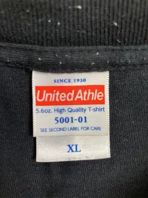 United Athle/ユナイテッドアスレ/Tシャツ/カットソー/トップス/ブラック/XL