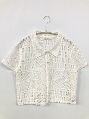 Kobe lettuce/コウベレタス/シャツ/ブラウス/トップス/ホワイト/M