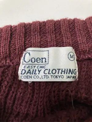 coen/コーエン/ニット/セーター/トップス/ブラウン/M