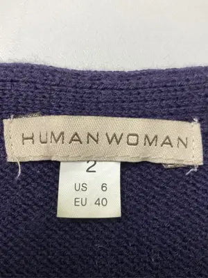 HUMAN WOMAN/ヒューマンウーマン/ニット/セーター/トップス/ネイビー/2