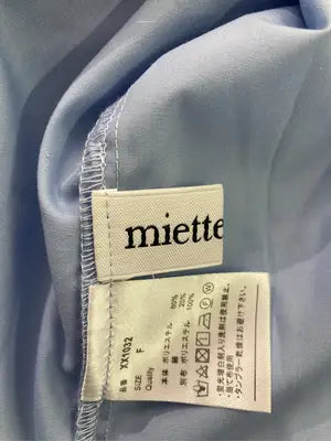 miette/ミエット/シャツ/ブラウス/トップス/スカイブルー/F