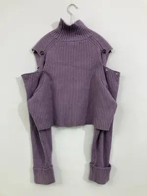 MOUSSY/マウジー/ニット/セーター/トップス/パープル/FREE