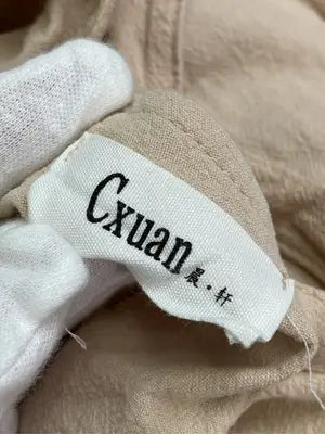 Cxuan/ワンピース/ワンピース/ドレス/ベージュ