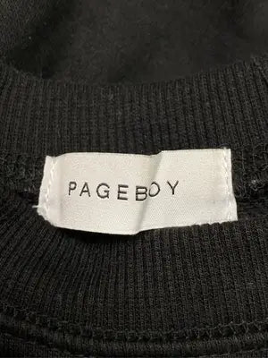PAGEBOY/ページボーイ/スウェット/トップス/ブラック/F