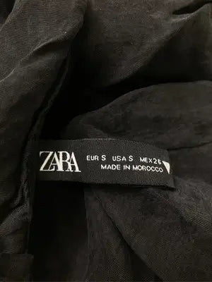 ZARA/ザラ/シャツ/ブラウス/トップス/ブラック/USA S