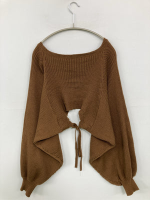 AmbreNeige/アンブルネージュ/カーディガン/ボレロ/トップス/ブラウン/F