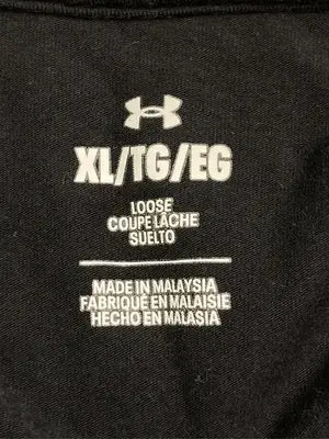 UNDER ARMOUR/アンダーアーマー/Tシャツ/カットソー/トップス/ブラック/XL