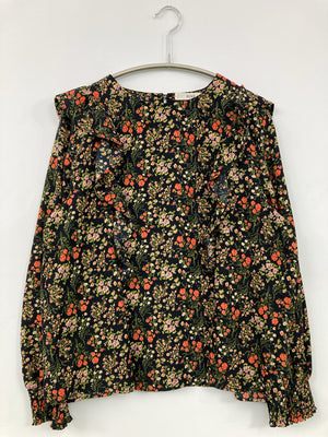 IEDIT/イディット/シャツ/ブラウス/トップス/ブラック/MP