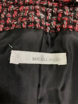 MENU.010/ノーカラージャケット/ジャケット/アウター/レッド/L