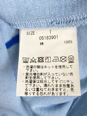 X-GIRL/エックスガール/Tシャツ/カットソー/トップス/スカイブルー/1