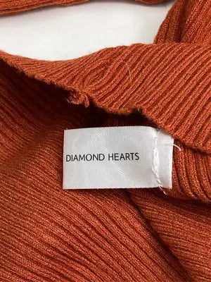 Diamond Hearts/ニット/セーター/トップス/オレンジ/FREE