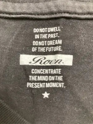 Roen/Tシャツ/カットソー/トップス/ブラック/L.48