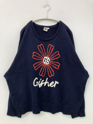 GS/ニット/セーター/トップス/ネイビー/F