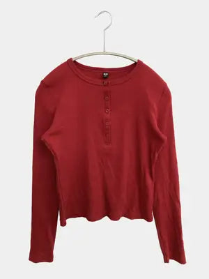 UNIQLO/ユニクロ/Tシャツ/カットソー/トップス/レッド/S