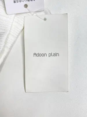 Adoon plain/アドーンプレーン/Tシャツ/カットソー/トップス/ブラック/F