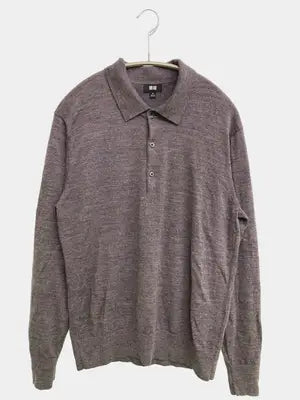 UNIQLO/ユニクロ/ポロシャツ/トップス/グレー/M