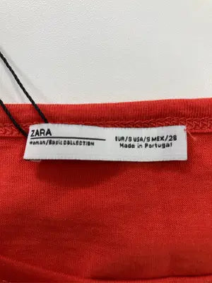 ZARA/ザラ/Tシャツ/カットソー/トップス/レッド/S