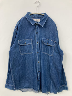 Nylaus Jeans/シャツ/ブラウス/トップス/ブルー/3L