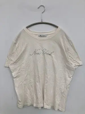 ZARA/ザラ/Tシャツ/カットソー/トップス/ホワイト/L