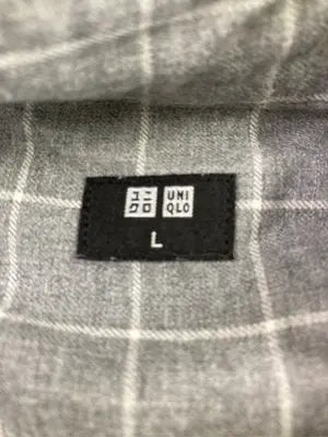 UNIQLO/ユニクロ/シャツ/ブラウス/トップス/グレー/L