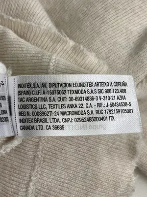 ZARA/ザラ/Tシャツ/カットソー/トップス/ベージュ/USA M