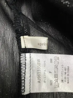 apres jour/アプレジュール/シャツ/ブラウス/トップス/ブラック/F