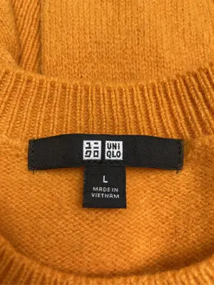 UNIQLO/ユニクロ/ニット/セーター/トップス/オレンジ/L