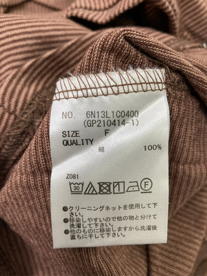 JUST COLLECTION/ジャストコレクション/Tシャツ/カットソー/トップス/ブラウン/F