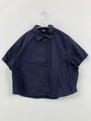 UNIQLO/ユニクロ/シャツ/ブラウス/トップス/ネイビー/S