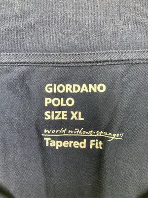 GIORDANO/ジョルダーノ/ポロシャツ/トップス/ネイビー/XL