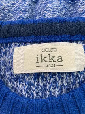ikka/イッカ/ニット/セーター/トップス/ブルー/L