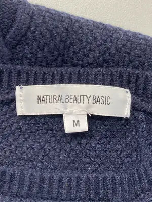 NATURAL BEAUTY BASIC/ナチュラルビューティーベーシック/ニット/セーター/トップス/ネイビー/M