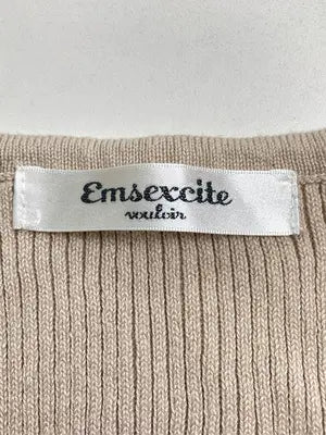 Emsexcite/エムズエキサイト/タンクトップ/トップス/ベージュ/M